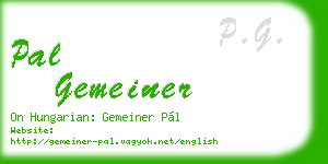 pal gemeiner business card